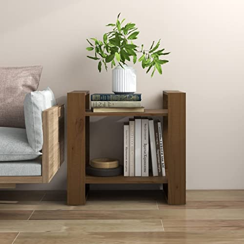 AJSEOYBS BüCherturm Freistehend,BüRo-BüCherregalebüCherregal/Raumteiler Honigbraun 60x35x57 cm Massivholz Kiefergeeignet FüR Wohnzimmer, Schlafzimmer, Arbeitszimmer, Korridor