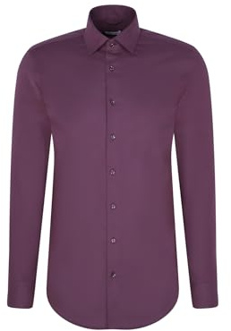 Seidensticker Chemise en Flanelle pour Homme, Lilas, 43