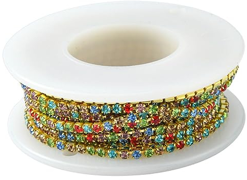 HAPINARY Strasssteine Zum Aufnähen Für Kleidung Strassstreifen Schmuck Zum Basteln Strasskette Strassbesatz Diy Material Für Heimwerkerarbeiten Bling-dekor Strassrolle Strassfransenbesatz s