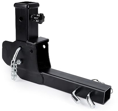 Kit de enganche de remolque Varilla De Fijación De Remolque Plegable De 2 Pulgadas Y 500 Libras, Adaptador De Transporte De Silla De Ruedas De Carga De Montaje De Enganche De Remolque Ajustable De Met