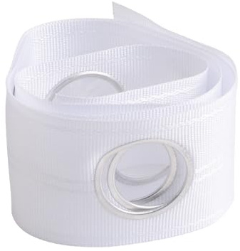 INCREWAY Bande pour rideaux, 10 mètres/10,9 verges de bande fronceuse pour rideaux avec œillets de perçage pour rideaux perforés à œillets pour rideaux DIY Décoration