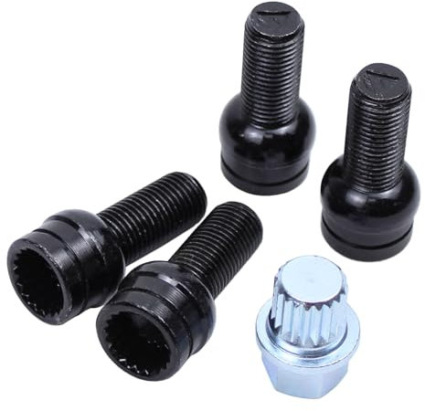 Radschrauben Radmutter Schlüssel M14x1,5 für Passat B6 Golf 4 Golf 5 Polo 9N Tour-an Je-tta Beetle Bo-ra Caddy Eos Fox A2 A3 8P A4 B5 A6 4F A8 TT Altea Ibiza Leon Toledo Fabia Octa-via Roomster Superb