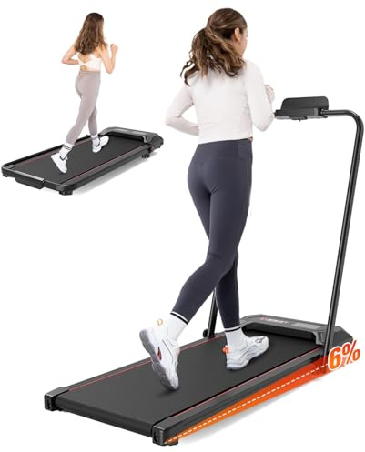 LIKESPORTING Klappbar Laufband mit Steigung, Klappbares Elektrisches Laufband, Laufband für Zuhause mit Neigung (Black)