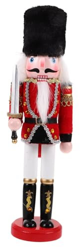 Generico Soldato Schiaccianoci Tasche Per Auricolari Deposito Schiaccianoci Arredamento Figure Di Burattini Dello Figurina Re Tuba Di Legno