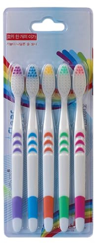 Cepillo De Dientes De Carbón De Bambú - 5 Cepillos De Dientes, Cepillo De Dientes De Cerdas Ultra Suave, Conjunto De Cuidado Bucco Para La Familia, Cerdas Suave, Conjunto De Cepillos De Dientes A
