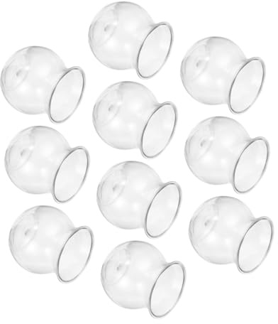 Toyvian 10 Piezas Botellas Ecológicas Transparentes para Plantas Suculentas Recipientes para Paisajismo Decoración de Escritorio Diseño DIY y Hidropónico