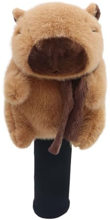 Capybara Schlägerkopfhüllen Golf Headcover, Lustige Plüsch Tier Golfschlägerhaube Für Driver, Schutzhülle Für Damen, Teamsport, Urlaub, Ballmarker