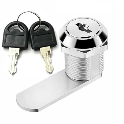 Cilindro Serratura Cam Lock Serratura di sicurezza 16-40mm Cabinet Door Barrel Cassetto Schedario Post Mail Box Mobili Armadietto Armadio 2 Chiave(20mm)