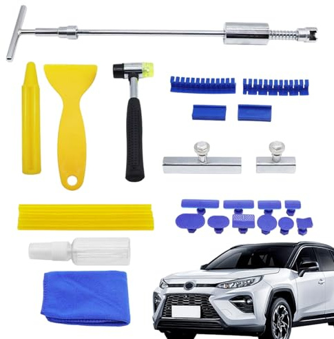 Kit Per Rimozione Ammaccature Auto | Dispositivi Riparazione Con Linguette,Estrazione Riparazione Ammaccature Carrozzeria - Adatto