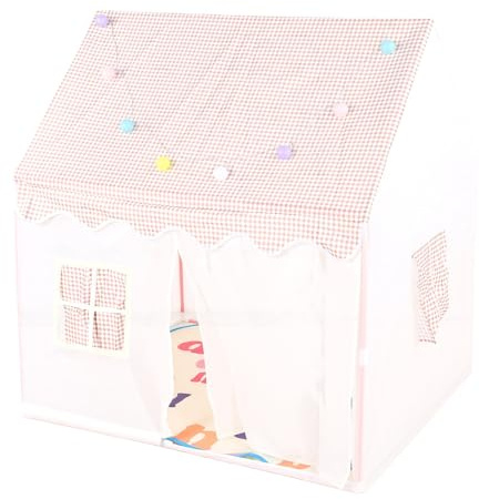 Changor Tienda de Campaña para Niños, Casa de Juegos Interior Portátil de Fácil Limpieza para Niñas, Poliéster de 47,24x41,34x50,39 Pulgadas con Luz de Estrellas