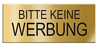 Ofform DESIGN - Placa de buzón (aluminio anodizado dorado, aspecto latón, n.º 29035-M, 60 x 25 mm)