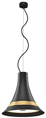 SLV BATO 35 PD, LED Indoor Pendelleuchte, schwarz/messing, LED, 2700K