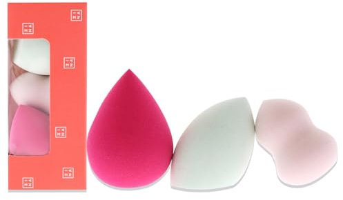 3INA MAKEUP - The Mini Blenders - Multicolore - 3 pièces Blender Èponge Maquillage Fond de Teint - Estompeur - Correcteur Poudre Crème - Visage - Maquillage Sponges - Vegan - Cruelty Free
