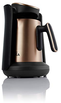 Arzum Okka OK0010 Cafetera turca, cafetera de 2 tazas, acero, llenado directo y detección automática de nivel de preparación, tecnología de autolimpieza 710 W