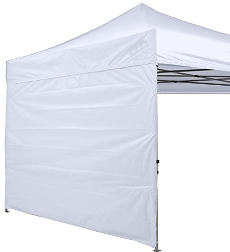 ABCCANOPY Pannello laterale per gazebo a gamba dritta da 2,5 x 2,5 m, solo 1 parete laterale (bianco)
