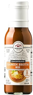 Yamasa, Artisanal Miso Bouillon de ramen concentré certifié dans la tradition japonaise, sans gluten, sans MSG, pour 8 bols, 226,8 g