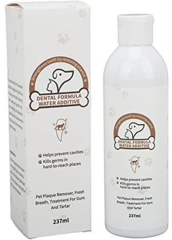 EVTSCAN Pet Mouthwash Hunde und Katzen Oral Cleansing Water Pet Zahnpflegelösung für Mundgeruch und Zahnstein 237ML