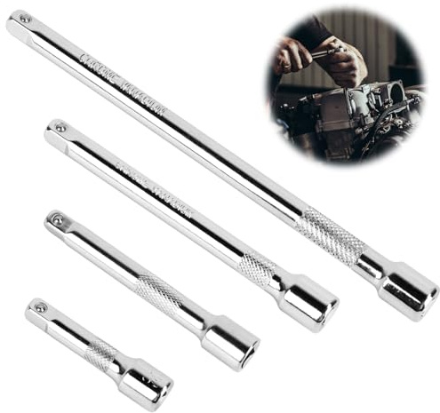 rallonge cliquet 1/4, Prolongateur Cliquet 50mm, 75mm, 100mm, 150mm pour Clé à Cliquet Manuelle outil douille extension