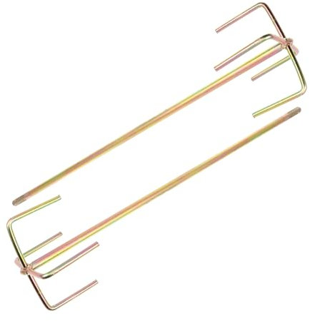 Veemoon 2pcs Alloy Cement Mixing Rods for Electric Drill, Wear-Resistant Reusable Mixer Attachment for Cement and Fluid Mixing at Home or Construction Sites