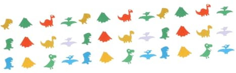 Ciieeo 3St Dinosaurier Konfetti schmücken Esstischdekoration beeindruckende Partydekoration Tier werfen Cartoon-Konfetti für die Party Tisch Karikatur streuen
