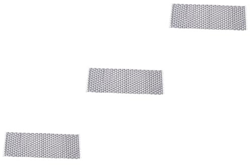 Ciieeo 3pcs Microwave Dust Cover Cotton Oven Liner Grey Triangle Design Cover for Toaster and Broiler Oven