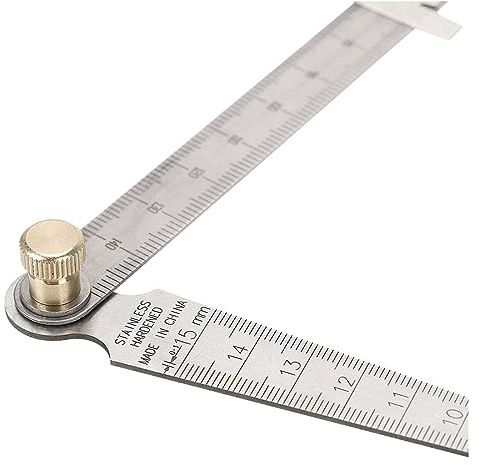 Spessimetro a Lamelle, Strumento di misurazione Spessimetri 1-150 mm Misura del foro Righello conico a cuneo in acciaio inossidabile Per misurare larghezza/spessore