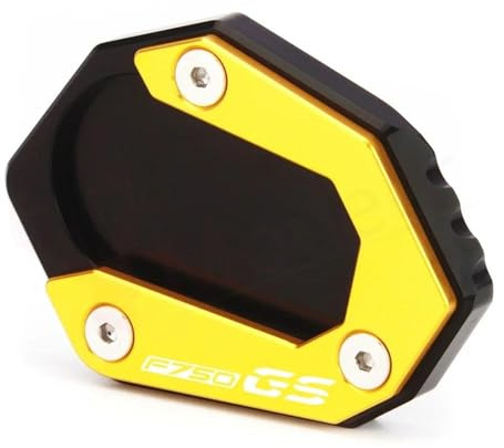 VQLDPX Motorrad-Seitenständer-Fußpolster Für F750 GS F750GS F 750 GS F 750GS 2018-2022 Verlängerungsfußplatte Motorradständer Platte Verbreiterung(Gold)