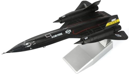 SEBUNAS Maßstab 1:144 SR-71 Blackbird Flugzeugmodell Lockheed Strategic Reconnaissance Flugzeug NASA 6937 Miniatur-Militär Metall Druckguss Flugzeug Modellbausatz für Erwachsene Sammlung oder Geschenk