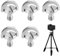 5PCS D-Ring Vite 1/4 Pollice Fotocamera Vite Montaggio, Viti in Acciaio Inossidabile 1/4 Pollici, Viti Universali per Treppiedi e Piastra a Sgancio Rapido, Compatibili con Fotocamere Digitali e Reflex