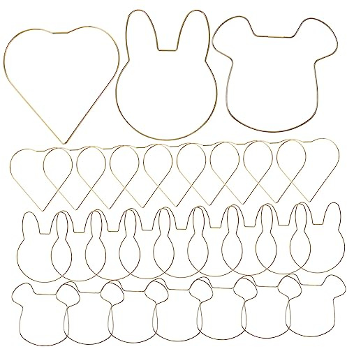 HAMPPLIES Aros de Metal para Atrapasueños DIY, 18 Unidades, Color Metálico Brillante, Resistentes y Fáciles de Colgar, Kit Manualidades para Decoración del Hogar, Oficina y Macramé,