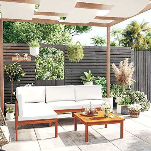 Hoodmeel Garten Lounge Holz Balkon Lounge Holz Holz Lounge Outdoor Gartenmöbel Set Holz Balkonmöbel Set Holz Terassenmöbel Außen Gartensofa Sitzecke outdoor-5-tlg Typ 2