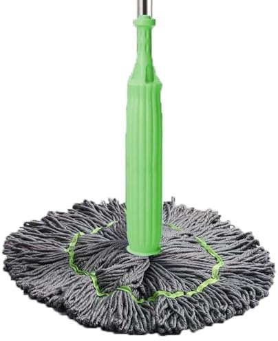 Mopa deshidratada 2 en 1 con rotación de 360 grados con función de escurridor, fregona auto-escurridora para limpieza de suelos, fregona de microfibra, mopa húmeda y seca, para azulejos y laminados