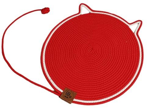 Doppelseitige Katzenunterlage mit interaktivem Spielzeug, dicke Kratzmatte für Bett oder Wand, große Matte