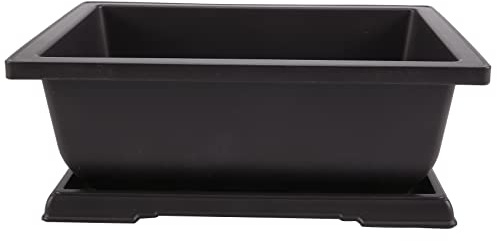 Wisyurt Grand Pot de Fleur Rectangle Bonsaï PéPinièRe JardinièRe Balcon Conteneur 29X21X10.5Cm