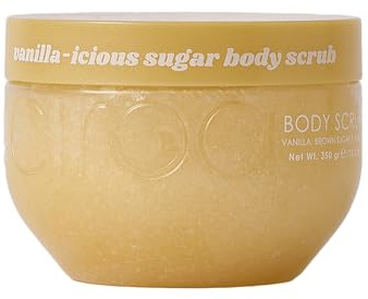 Ciroa Beauty Vanilla-icious Body Scrub 350g – Exfoliating Sugar Scrub for Soft, Glowing Skin, Vegan & Cruelty Free