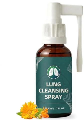 Lung Cleansing Spray, 50ml Calendula Herbal Lung Cleansing Spray, Natural Herbal fo Lungs Support Cleanse, Extract, Powerful