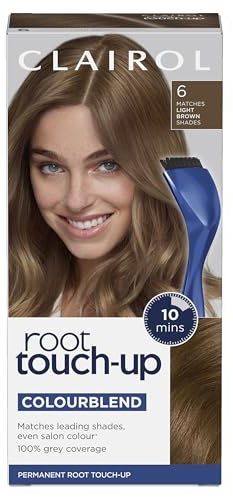 Clairol Root Touch-Up Permanent Hair Dye, 6 Light Brown