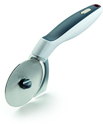 Zyliss Pizzaschneider, 31cm, Pizzaroller, Pizza Cutter mit Kantenschneidfunktion auch für Blechkuchen, Tartes und große Pizzen, 5 Jahre Garantie