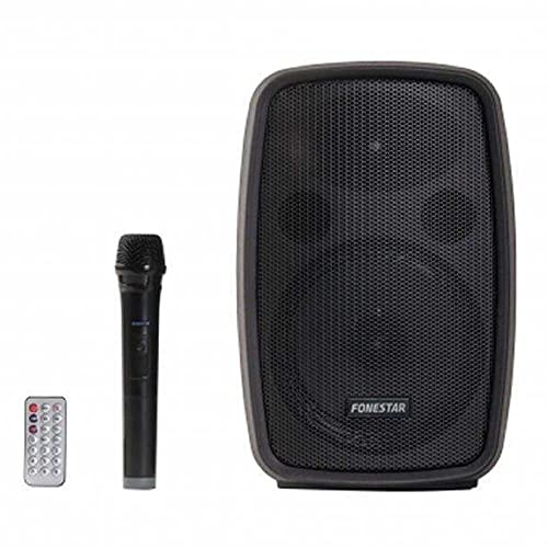ALTAVOZ PORTÁTIL FONESTAR AMPLY 100W BT FM USB/MICROSD BASS REFLEX MICRÓFONO INALÁMBRICO BAT. 2000MAH MANDO A DISTANCIA