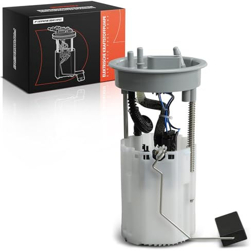 Frankberg Kraftstoffpumpe Benzinpumpe Kraftstoff-Fördereinheit Modul Satz | ohne Drucksensor, 4-Polig; Kompatibel mit Polo 6N2, Polo 9A 9N, Fabia I Praktik 6Y5, Polo Stufenheck 9A2 9A4 9A6 9N2