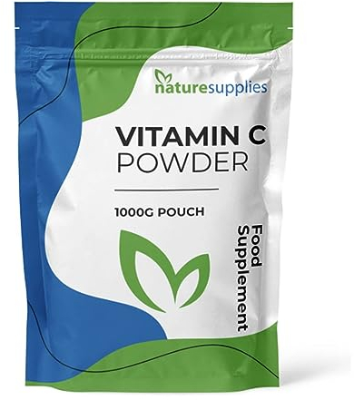 High Strength Vitamin C Powder 1000g, VIT C Ascorbic Acid, Pure, Non-GMO & Vegan-Friendly, Immune Support Supplement, No Chemicals, Pharmaceutical Grade, Made in The UK by Naturesupplies