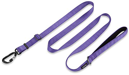 Hyhug Pets 2021 Nylon Pure Color Adjustable Length Dog Lead, Use Sturdy Aluminum Hooks，Light and strong，Super Soft Handle, Suitable For the Pursuit of Advanced Perfect Leash (Large, Ultra Violet)