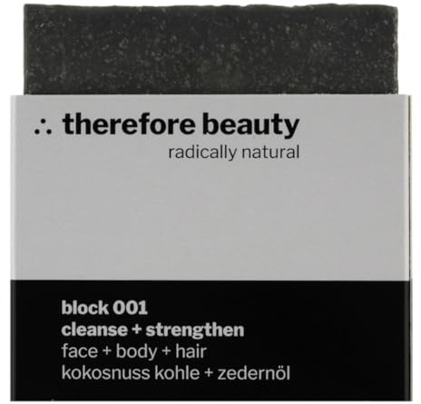 therefore beauty 3-in1-Seife block 001 cleanse + strengthen 100g