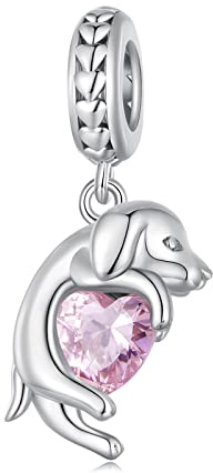 NINGAN S925 Charms Liebe Haustiere Familie Anhänger | Geschenk für Frauen, Mädchen, Freunde, Ehefrau, Mutter, Tochter – Geburtstag, Jahrestag, Valentinstag, Weihnachten