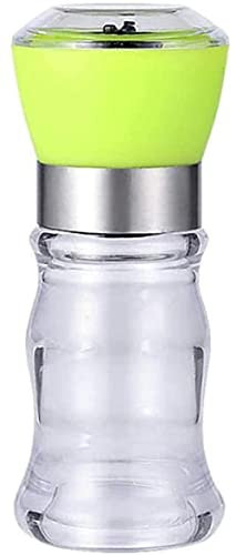 TONZN Rubber Tool Black Salt Chili Mill Salt Mill Salt and Pepper Mills