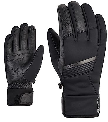 Ziener Damen KLEO Ski-Handschuhe/Wintersport | Windstopper, Soft-Shell, Black, 7,5