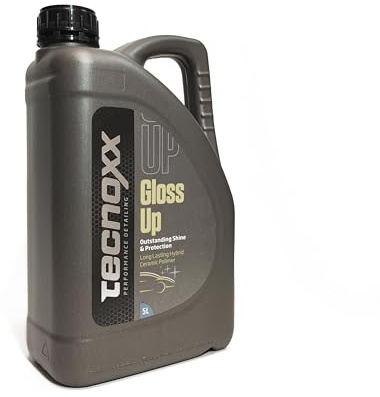 Tecnoxx – Gloss Up Glanzmittel und Schutzschicht für lackierte Oberflächen für Fahrzeuge, Motorräder und Fahrräder. 5-Liter-Behälter