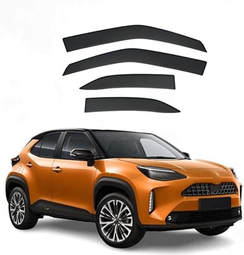 HIPATU 4 Pièces Deflecteurs d'air de Voiture pour Toyota Yaris Cross 2020-2024, Déflecteurs de Vent de Fenêtre Latérale Déflecteur Voiture Pare-Soleil Pare-Pluie Pare-Fumée