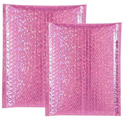 LuftpolsterumschläGe 10 teile/paket Aluminium Folie Blase Taschen Rose Gold Gepolsterte Umschlag Mailer Selbst Klebe Kurier Tasche Versand Taschen Mailer Versandtaschen Luftpolster(Color:18cmx23cm)