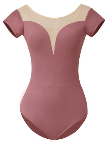 ROYAL SMEELA Body donna danza classica body ballerina danza classica adulto body danza manica corta donna body ballo donna body da balletto body di danza classica per le donne body di ginnastica